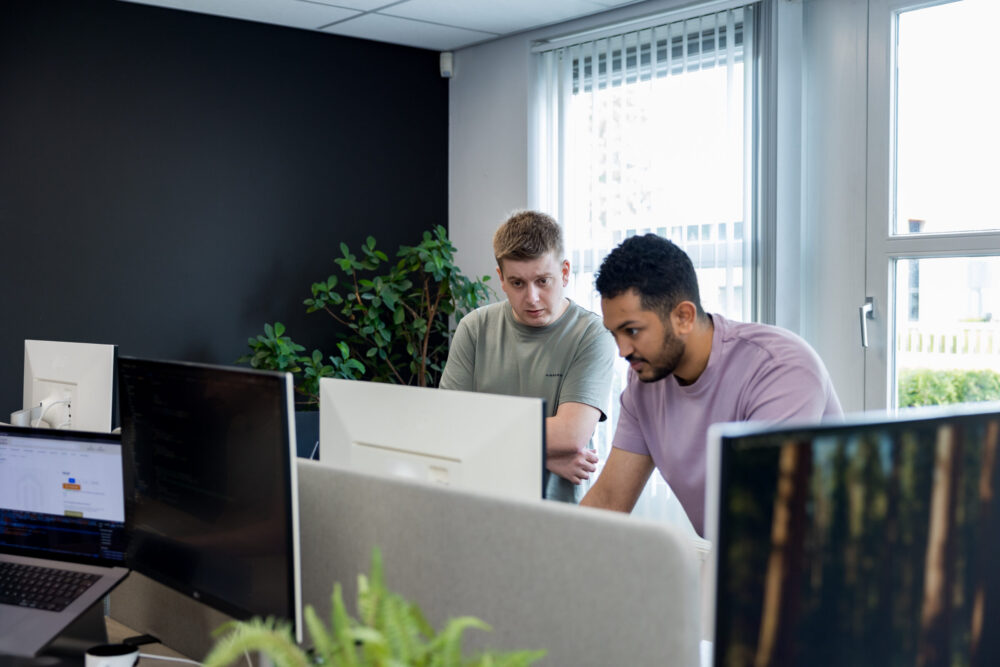 Collega's sparren samen