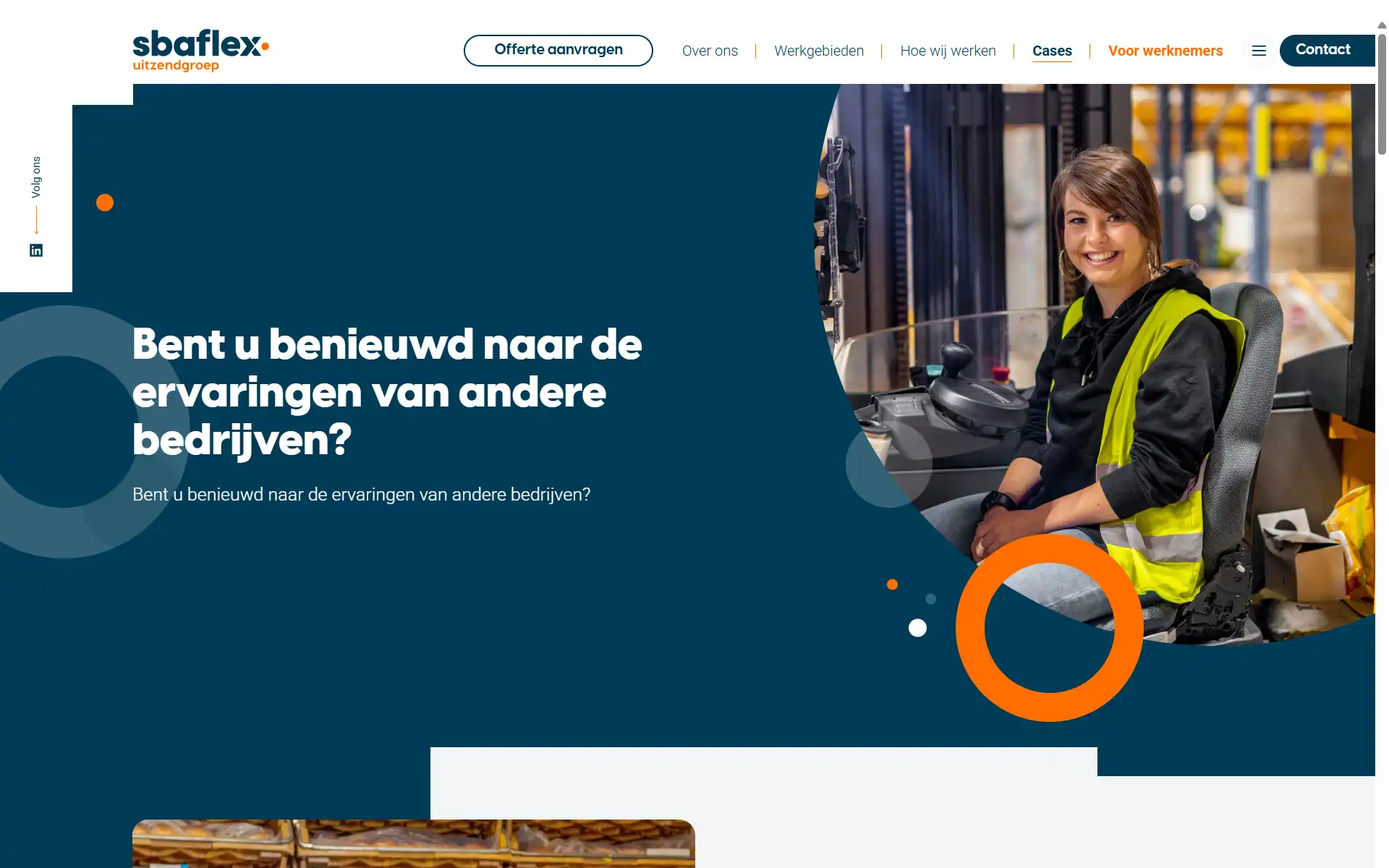 Screenshot SBA Flex Corporate Website