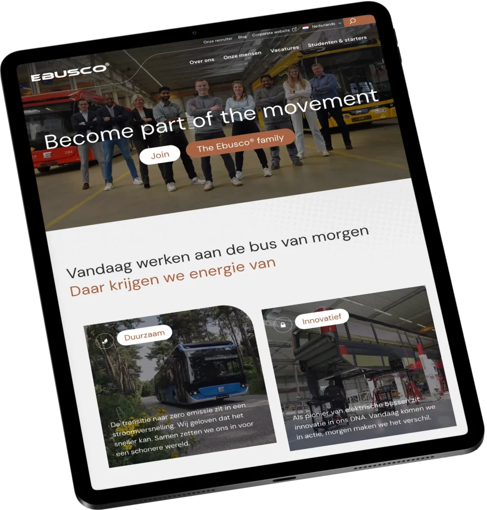 Spits - Visual - Ebusco Careers - iPad