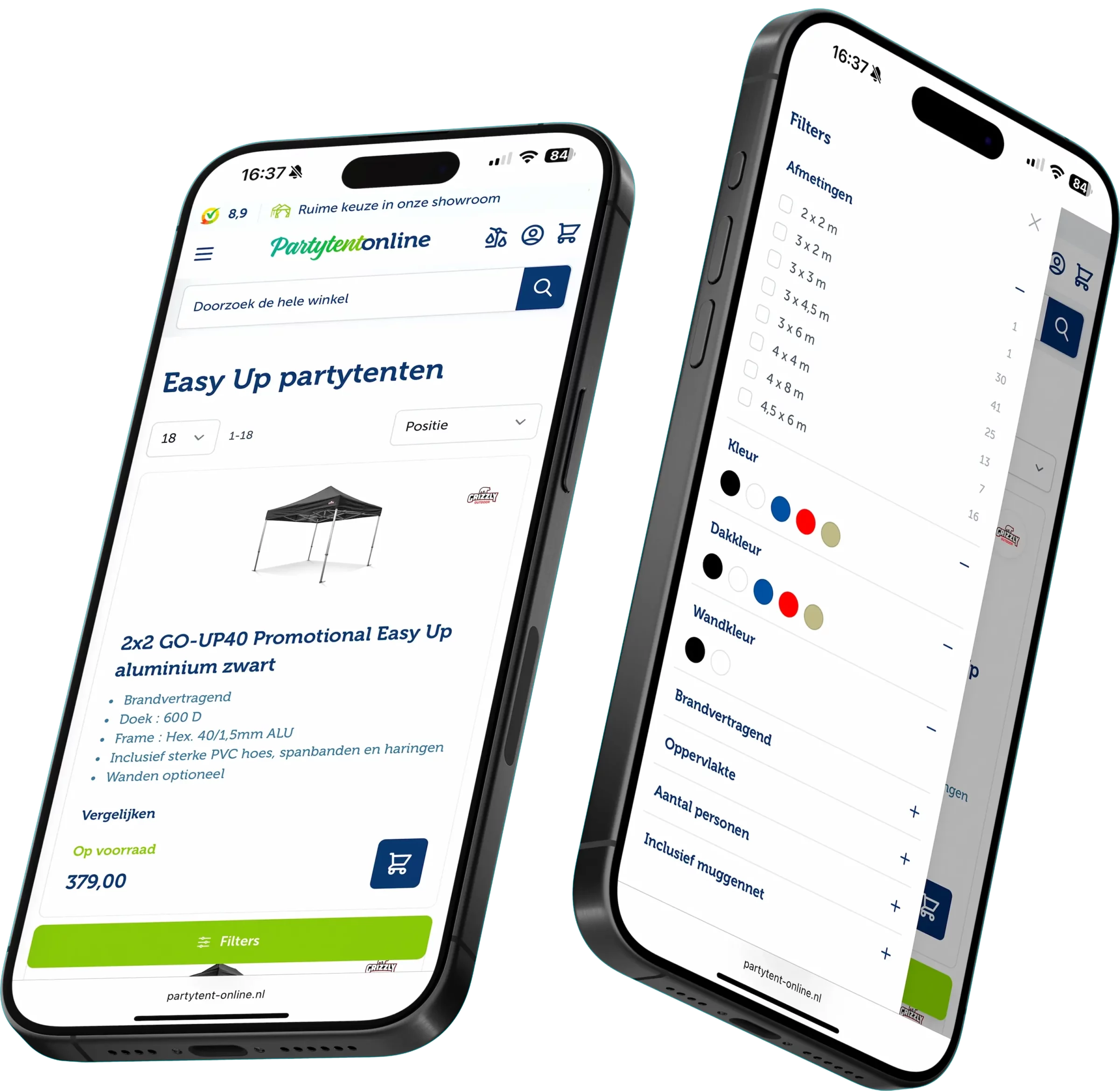 Spits - Visual - Partytent Online - iPhones
